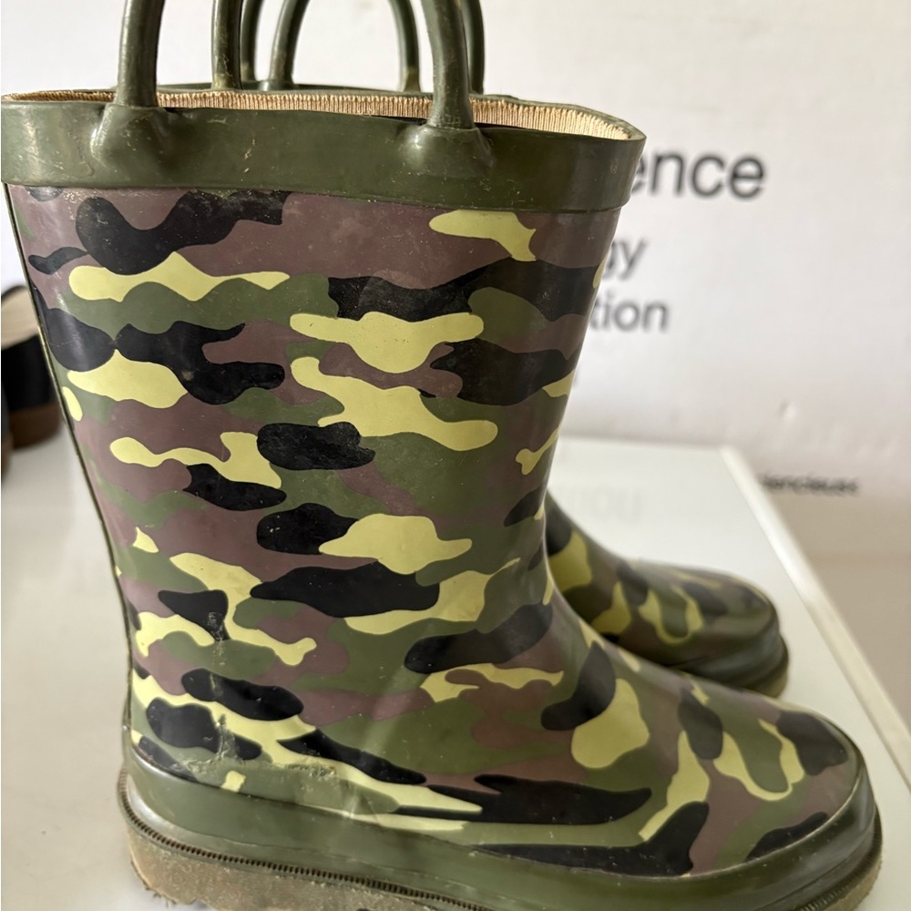 Kids Camouflage Rain Boots